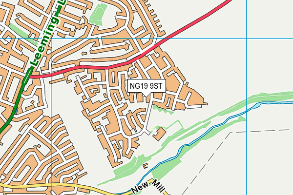 NG19 9ST map - OS VectorMap District (Ordnance Survey)