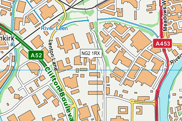 NG2 1RX map - OS VectorMap District (Ordnance Survey)