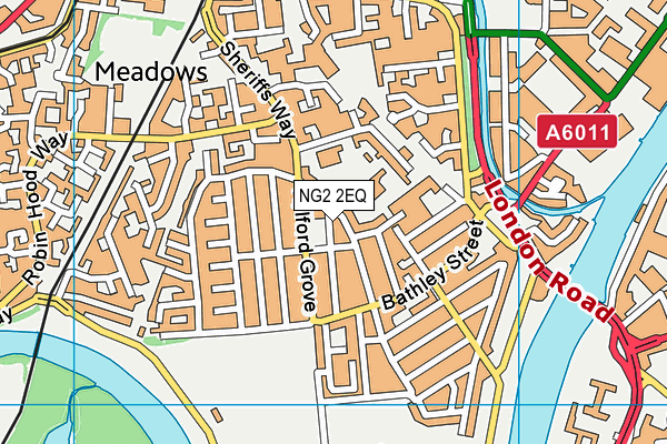 NG2 2EQ map - OS VectorMap District (Ordnance Survey)