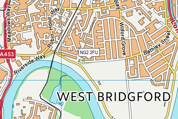 NG2 2FU map - OS VectorMap District (Ordnance Survey)