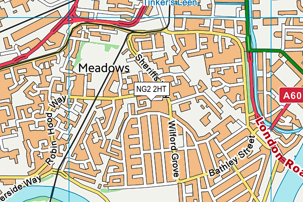 NG2 2HT map - OS VectorMap District (Ordnance Survey)