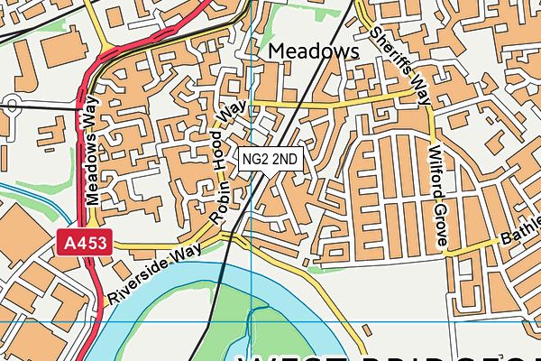 NG2 2ND map - OS VectorMap District (Ordnance Survey)