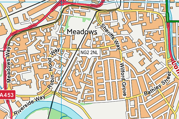 NG2 2NL map - OS VectorMap District (Ordnance Survey)