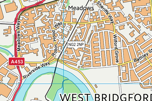 NG2 2NP map - OS VectorMap District (Ordnance Survey)