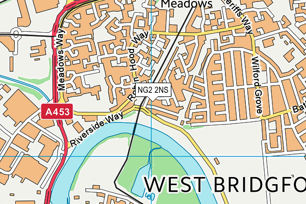 NG2 2NS map - OS VectorMap District (Ordnance Survey)