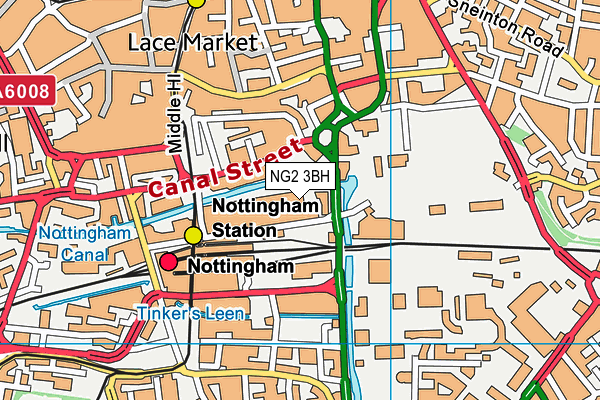 NG2 3BH map - OS VectorMap District (Ordnance Survey)