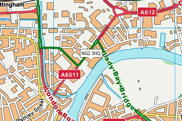 NG2 3HQ map - OS VectorMap District (Ordnance Survey)