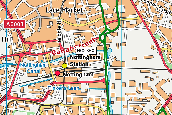 NG2 3HX map - OS VectorMap District (Ordnance Survey)