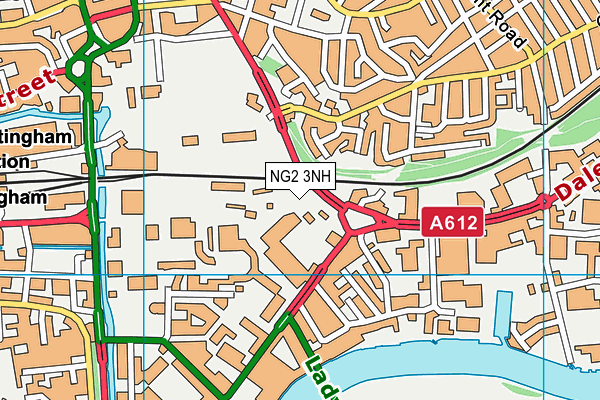 NG2 3NH map - OS VectorMap District (Ordnance Survey)