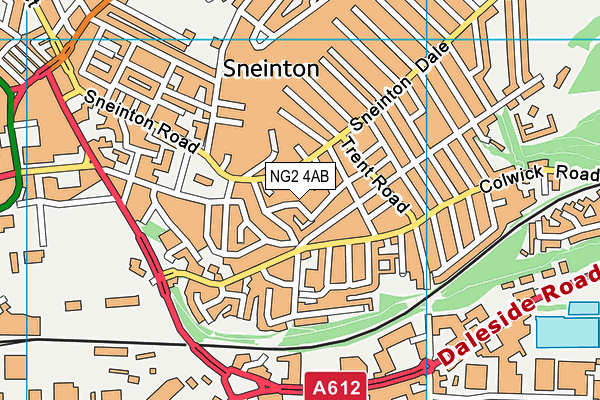 NG2 4AB map - OS VectorMap District (Ordnance Survey)