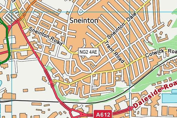 NG2 4AE map - OS VectorMap District (Ordnance Survey)