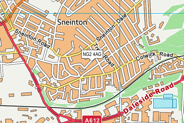 NG2 4AG map - OS VectorMap District (Ordnance Survey)