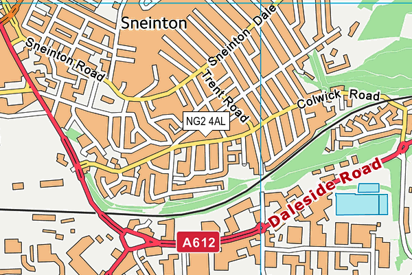 NG2 4AL map - OS VectorMap District (Ordnance Survey)