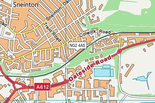 NG2 4AS map - OS VectorMap District (Ordnance Survey)