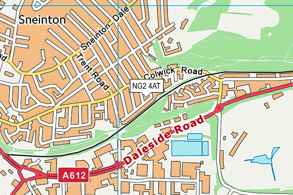 NG2 4AT map - OS VectorMap District (Ordnance Survey)