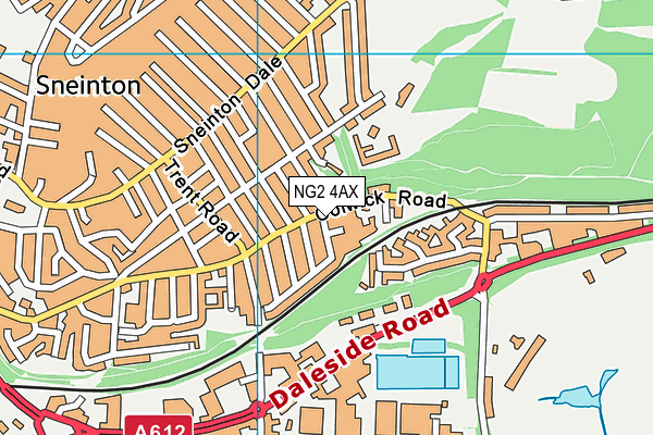 NG2 4AX map - OS VectorMap District (Ordnance Survey)