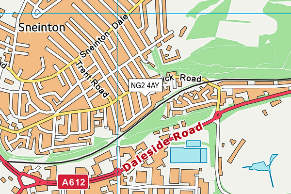 NG2 4AY map - OS VectorMap District (Ordnance Survey)