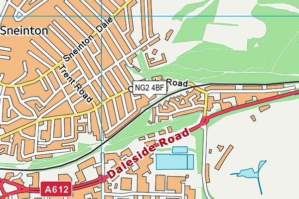 NG2 4BF map - OS VectorMap District (Ordnance Survey)