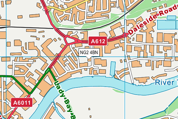 NG2 4BN map - OS VectorMap District (Ordnance Survey)