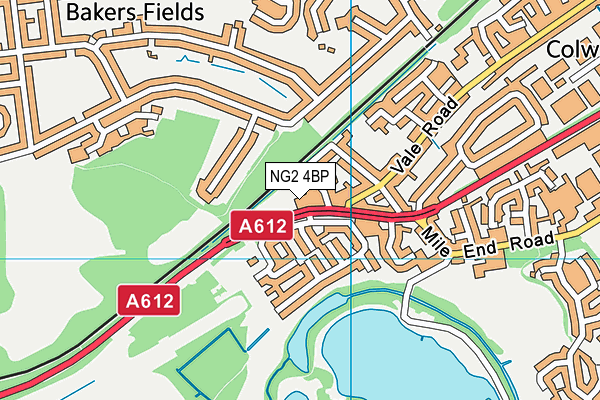 NG2 4BP map - OS VectorMap District (Ordnance Survey)