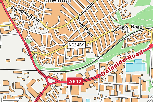 NG2 4BY map - OS VectorMap District (Ordnance Survey)