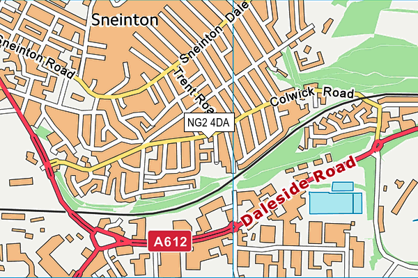 NG2 4DA map - OS VectorMap District (Ordnance Survey)