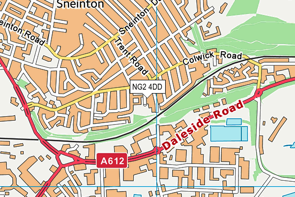 NG2 4DD map - OS VectorMap District (Ordnance Survey)