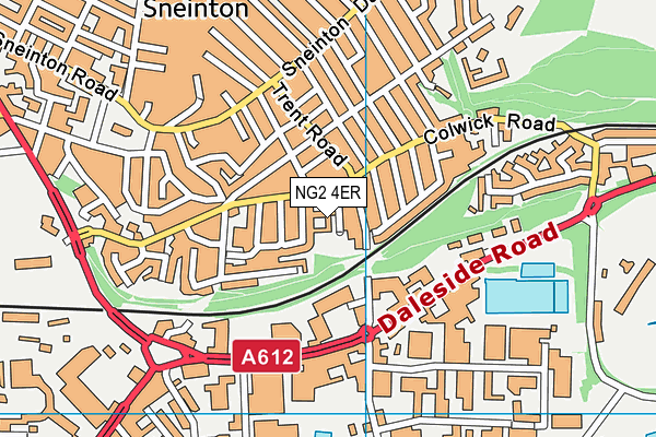 NG2 4ER map - OS VectorMap District (Ordnance Survey)