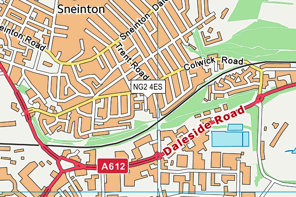 NG2 4ES map - OS VectorMap District (Ordnance Survey)