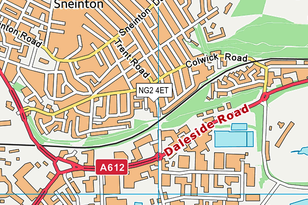 NG2 4ET map - OS VectorMap District (Ordnance Survey)