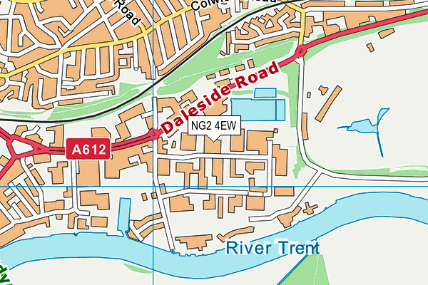 NG2 4EW map - OS VectorMap District (Ordnance Survey)