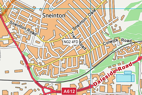 NG2 4FD map - OS VectorMap District (Ordnance Survey)