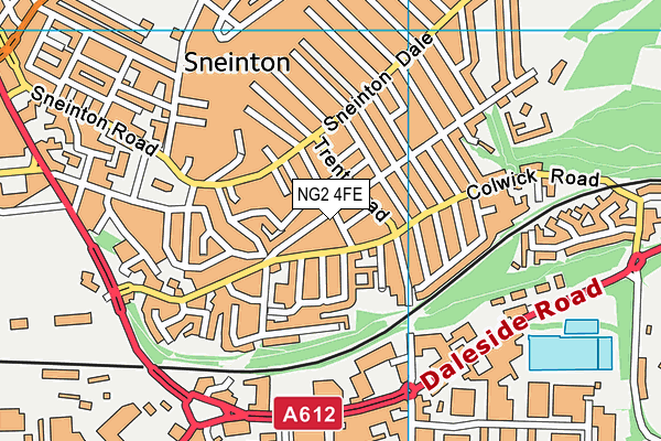 NG2 4FE map - OS VectorMap District (Ordnance Survey)