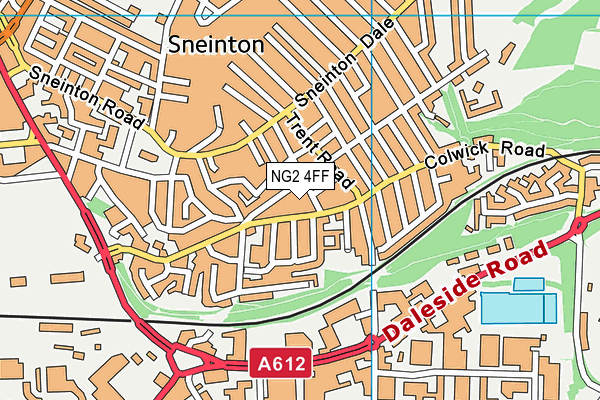 NG2 4FF map - OS VectorMap District (Ordnance Survey)