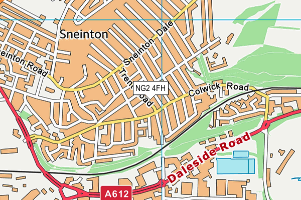 NG2 4FH map - OS VectorMap District (Ordnance Survey)