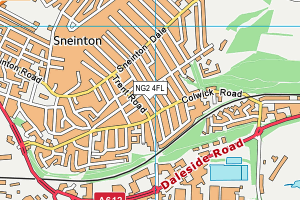 NG2 4FL map - OS VectorMap District (Ordnance Survey)