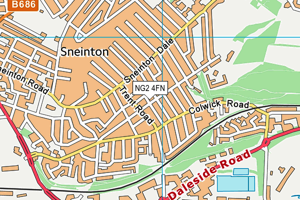 NG2 4FN map - OS VectorMap District (Ordnance Survey)