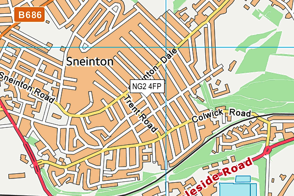 NG2 4FP map - OS VectorMap District (Ordnance Survey)