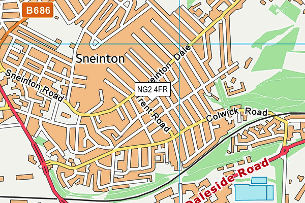 NG2 4FR map - OS VectorMap District (Ordnance Survey)