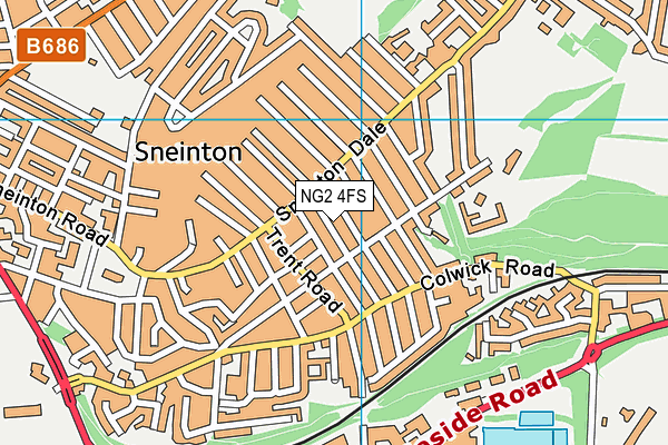 NG2 4FS map - OS VectorMap District (Ordnance Survey)