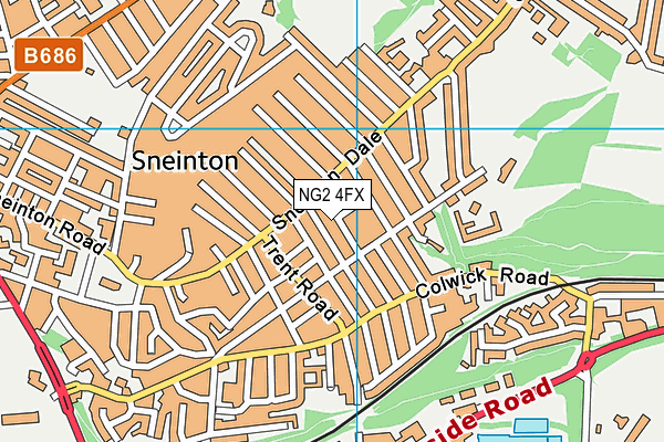NG2 4FX map - OS VectorMap District (Ordnance Survey)