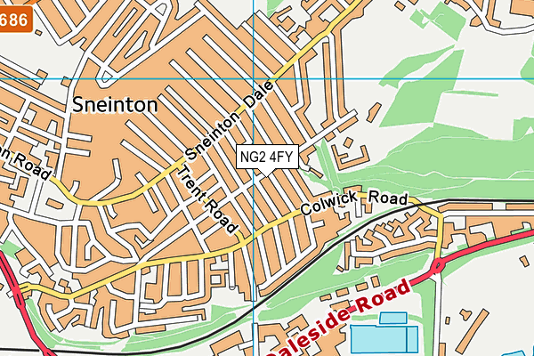 NG2 4FY map - OS VectorMap District (Ordnance Survey)