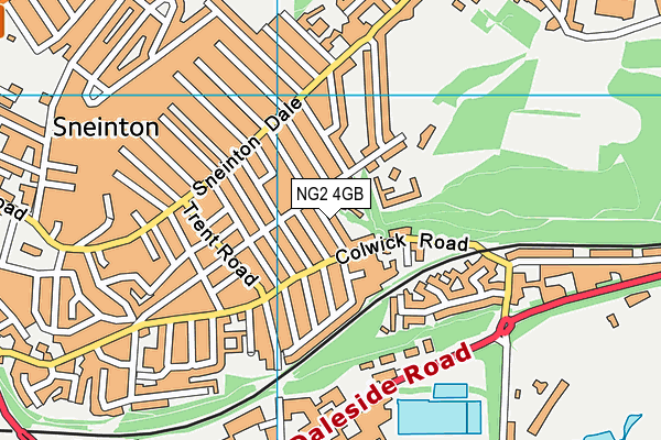 NG2 4GB map - OS VectorMap District (Ordnance Survey)