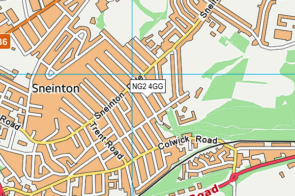 NG2 4GG map - OS VectorMap District (Ordnance Survey)