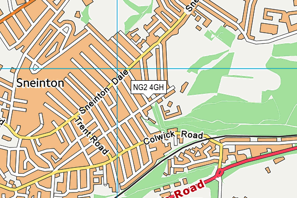 NG2 4GH map - OS VectorMap District (Ordnance Survey)