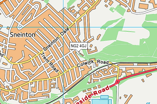 NG2 4GJ map - OS VectorMap District (Ordnance Survey)