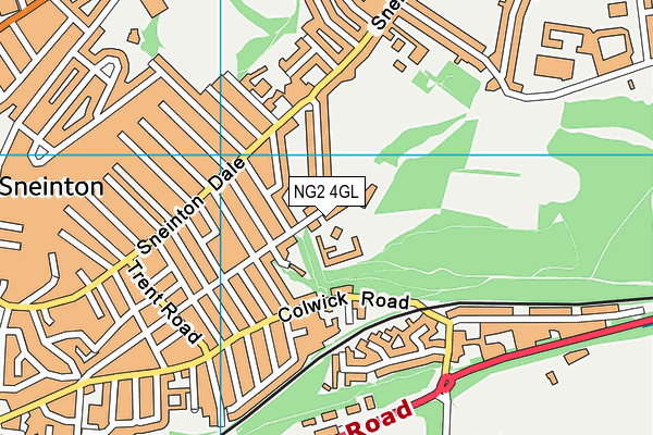 Nottingham Academy (Sneinton Boulevard Site) map (NG2 4GL) - OS VectorMap District (Ordnance Survey)
