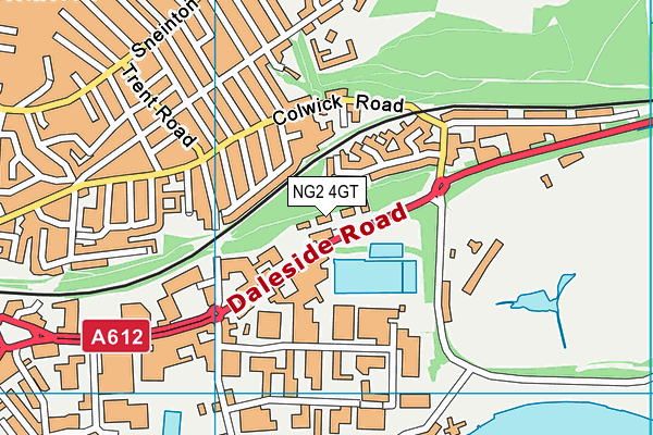 NG2 4GT map - OS VectorMap District (Ordnance Survey)
