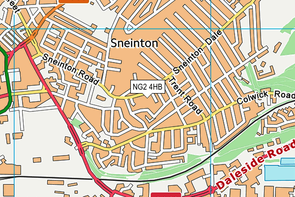 NG2 4HB map - OS VectorMap District (Ordnance Survey)