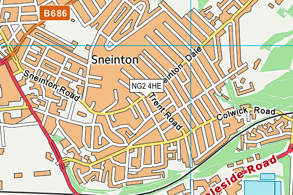 NG2 4HE map - OS VectorMap District (Ordnance Survey)